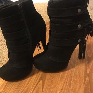 Suede ankle boots